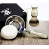 5 Piece Shaving Set - With Silver Tip Badger Brush