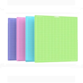4 x Cutting Mats for Cricut, Replacement Cutting Mats for Cricut Explore Air 2/Air/One/Maker (StandardGrip, LightGrip, StrongGrip, FabricGrip) 12 x 12 Inch Non-Slip & Durable Mat for Cricut (A)