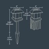 Sterno Home GL23124 GL23124BK Paradise Plastic Solar Post Light with