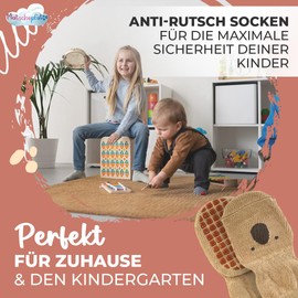 Matschepfuetze Children's Grip Socks – Extra Anti-Slip Function for Maximum Grip – Baby Socks for Comfort and Safety – Baby Grip Socks for Fun and Adventure without Risk of Slipping