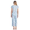 Casual Nights Women's Short Sleeve Capri Pajama Set - Blue
