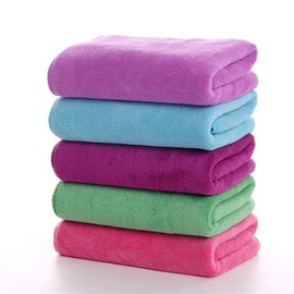 [Imported] Professional Hair Salon Towels - Highly Absorbent Fiber Towels for Beauty Salons & Barbershops Light Purple Towel 30x70cm 20ea