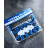 GORDON MILLER 31351 Clip Hanger, 24 Clips, Aluminum Frame, Blue