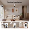 4MP Security Camera Outdoor Indoor, 2.4G 2K WiFi PTZ Outdoor