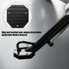 EIMSOAH Motorcycle Side Stand Plate Pad, High Strength Kickstand Pad