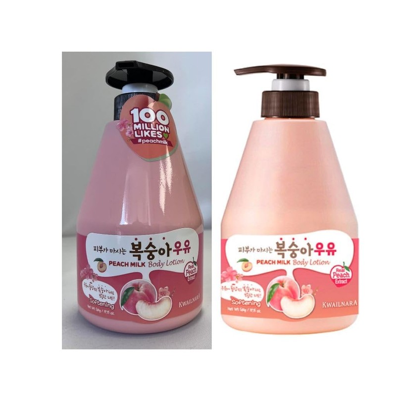 KWAILNARA Peach Milk Softening Body Lotion 560g (Pack of 1)