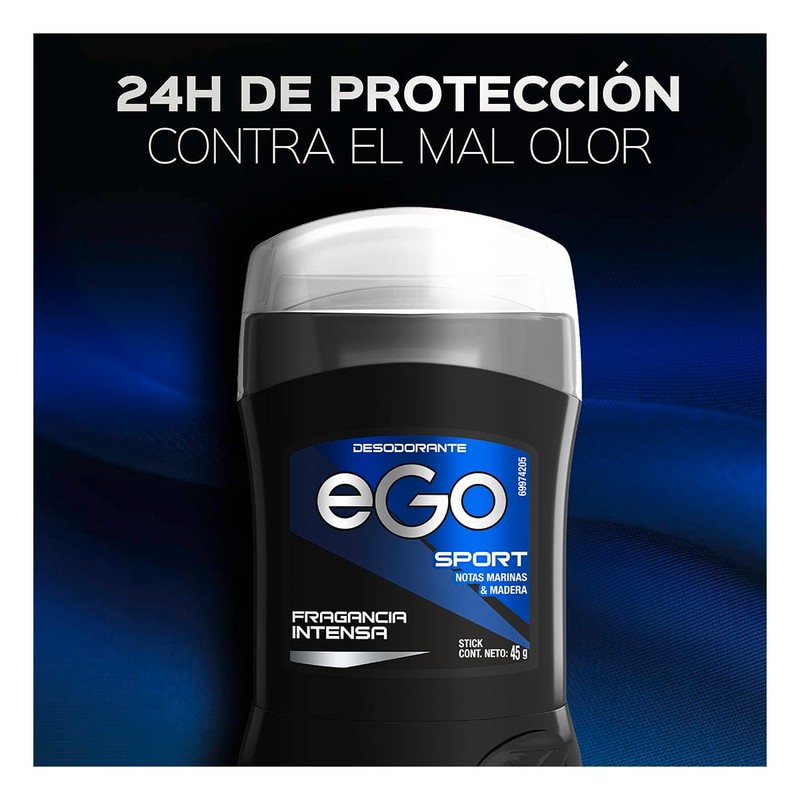 Ego Desodorante para Hombre Sport en Barra 45 gr