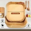Air Fryer Disposable Paper Liners Square, Non-Stick Parchment Paper, Air