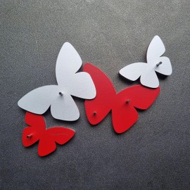 Callea Design Key Holder with Butterfly Design Ruby