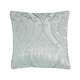 Curtina - Duck Egg Blue Damask Cushion (43 x 43cm) - Light Blue Floral Cushion for Living Room/Bedroom - Blue Filled Cushion (Cushions with Covers Included) - Matching Curtains Available