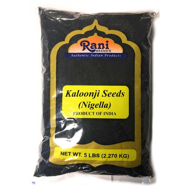 Rani Kalonji Seeds Whole (Black Seed, Nigella Sativa, Black Cumin) Spice 80oz (5lbs) All Natural ~ Gluten Free Ingredients | NON-GMO | Vegan | Indian Origin