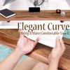 Stylish Black Bamboo Bathtub Tray Caddy with Adjustable Legs, Minimalistic