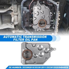 ACROPIX Auto Transmission Filter Oil Pan for Toyota Corolla 1985-1992 Part # 3533002010 3533012011-Pack