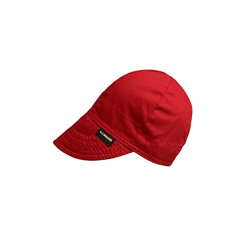 US Welder Reversible Welding Cap RED (7 5/8)