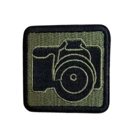 Photography Velcro Patches Funny SLR Camera Velcro Patch Morale Tactical Embroidery Patch Appliques for DIY Clothing, Backpacks, Jackets, Jeans