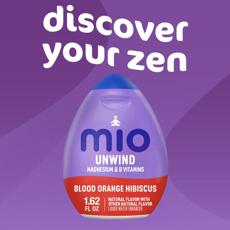 Mio mio Unwind Blood Orange Hibiscus Liquid Water Enhancer with