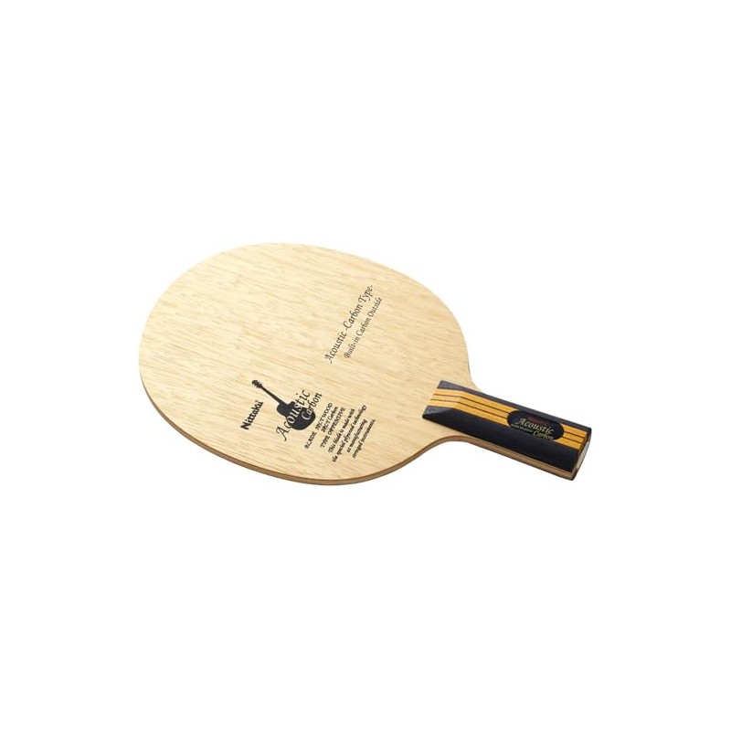 Nittaku NC-0179 Table Tennis Racket, Acoustic Carbon C, Pen Holder