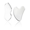 Annrose 2pcs Stainless Steel Gua Sha Tool Metal Guasha Tool