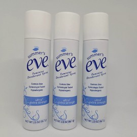 Pack of 3 Summer's Eve Ultra 2oz Feminine Deodorant Spray