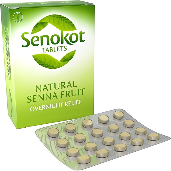 Senokot 7.5mg Tablets, Gentle Constipation Relief, Laxative, Adults, Natural Senna, 20 Tablets