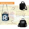 GOXUNYUAN Kids 3D Football Printed Lunch Bags Reusable Cooler Warm