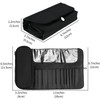 Portable Folding Makeup Brush Bag, Multifunctional Cosmetics Rolling Storage Case