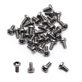 MroMax 30Pcs M2 x 4mm Pan Head Phillips Machine Screws, 304 Stainless Steel 18-8, Fully Thread, Metric Silver Gray Cross Head Screws Bolts for Computers, Camera and Other Small Electronic Devices