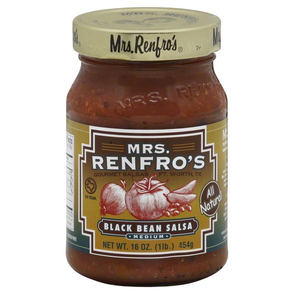 Mrs. Renfro's Salsa Black Bean 16.0 OZ(Pack of 3)