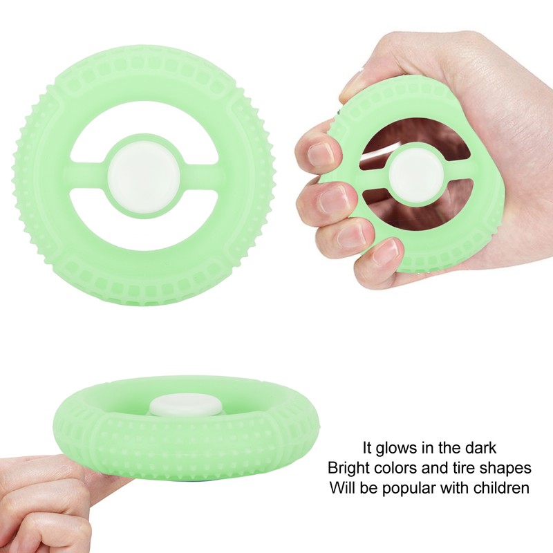 5PCS Rotating Spinning Round Grip Ring Tyre Shape Rotating Spinning