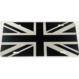 Diamond Etched Products Great Britain UK British Flag Union Jack Car Tag Laser Engraved License Plate