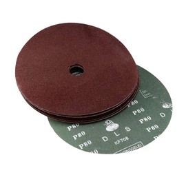sourcing map 7-Inch x 7/8-Inch Aluminum Oxide Resin Fiber Discs, Center Hole 80 Grit Sanding Grinding Discs, 5 Pack