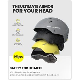OutdoorMaster MIPS Kelvin II MIPS Ski Helmet Snow Sport Helmet Snowboard Helmet for Men Women and Youth