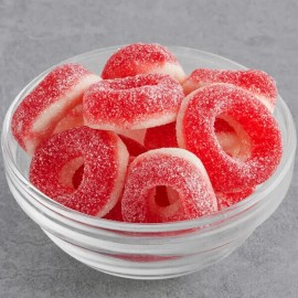 Kervan Gummy Cherry Rings 5 lb. - Cherry Rings