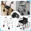 4 Pack Replacement Wheelchair Wheels 6 Inch Universal Anti-Slip Wheelchair