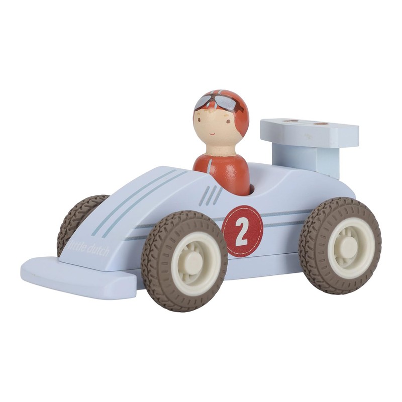 Little Dutch 2526 Wooden Cars Racing Car Pull Back Cars