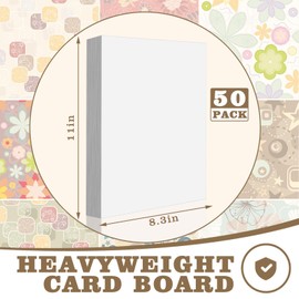 Sadnyy 50 Pack 8.3 x 11 Inch Fabric Organizer Comic Book Boards with 200pcs U Shape Plastic Alligator Clips and Oxford Storage Box for Folding and Storing Cloth Straight