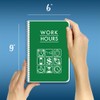 BookFactory Work Hours Log Book/Working Hours Tracking Journal/Plant Worker Tracking