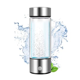 Sparklenut Hydrogen Rich Water Bottle, 420 ml, Portable Rich Ioniser with PEM Technology, Hydrogen Water Bottle, Anti-Ageing Drinking Bottle