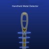 Handheld Metal Detector Sound Light Vibration Alarm High Sensitivity Metal