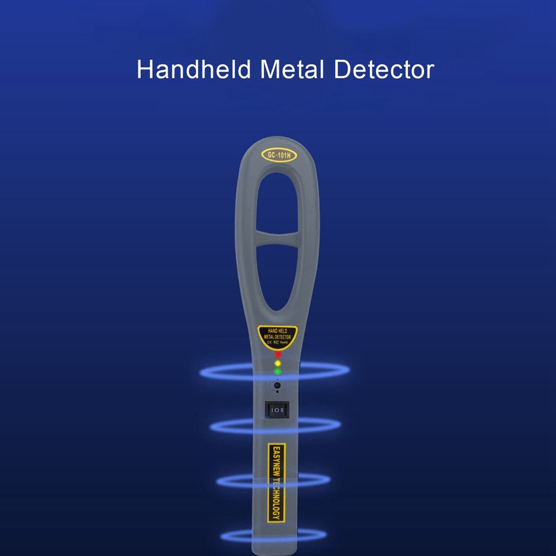 Handheld Metal Detector Sound Light Vibration Alarm High Sensitivity Metal