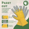 3 Pairs of Work Gloves with Natural Latex Layer and