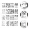 jojofuny 24 Sheets Plastic Alphabet and Number Stencils for DIY