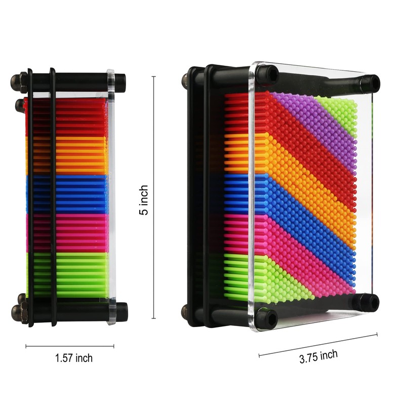 3D Pin Art Toy - Plastic Pin Board for Kids,