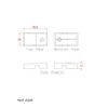 Upvc Run Up Riser Block White Window or Doors 11mm
