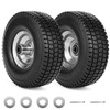 RRQ 4.10/3.50-4 Flat Free Tire and Wheel, 10" Heavy Duty