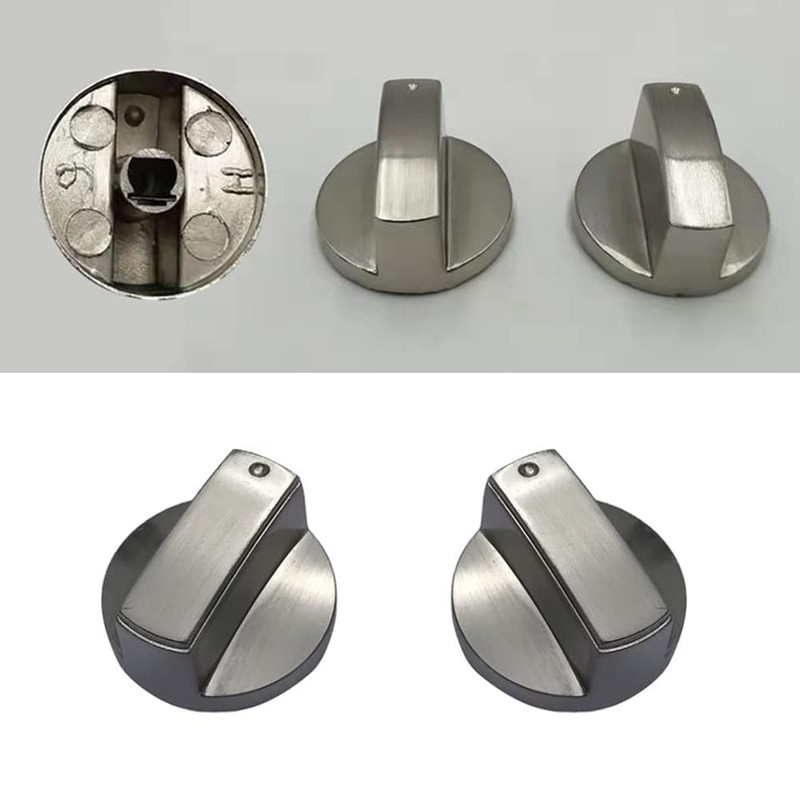 LBB＆ZQQ 4Pcs Universal Gas Stove Knobs - 8mm Metal Hob