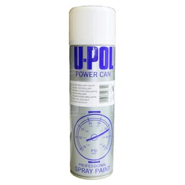 U-Pol Products 0810 Gloss White POWER CAN Automotive Aerosol - 500ml
