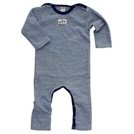 Lilano, Striped Suit with Envelope, 70% Wool (kbT), 30% Silk, 210 g/m², Blue/natural