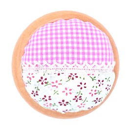 ANCLLO 2pcs Pin Cushion Polka Pumpkin Bracelet Pin Cushion Portable Pin Cushion for Sewing (Pink)