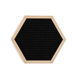 Core Home Felt Letter Board with Vintage Frame and Stand - Includes 128 Letters, Numbers, and Symbols - 12" x 12" - Black